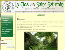 Tablet Screenshot of leclosdesaintsaturnin.fr